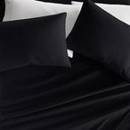 Linen Market Bed Sheets for California King Size Bed (Black) - Sleep Better Than Ever with These Soft and Cooling California King Sheets - Deep Pocket Fits 16" Thick Beds - 4 Piece Cal Sheet Set