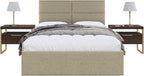 Vänt Upholstered Wall Panels - Queen/Full Size Wall Mounted Headboards - Boucle Beige - Set of 4 Panels (Each Individual Panel 30"x11.5")