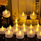 Tea Light Candles with Remote Control,Flickering Flameless LED Candle,Long Lasting 400+Hours,Battery Operated with Timer for Home Decoration Seasonal &Festival Celebration WarmYellow (12pcs)