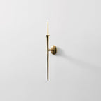 Aspar Wall Sconce, Modern Candle Holder with Elegant Hook Design, Versatile Decorative Lighting for Indoor Wall Decor and Ambiance Setting, Gold (Candle Not Included)