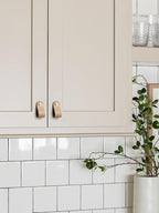 Khaki Leather Drawer Pulls 6 Pack Leather Handles Cabinet knobs for Kitchen Cabinet Drawers Bathroom Dressers…