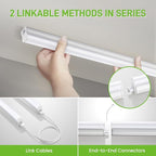 Pak 4FT LED Shop Lights, 2300LM 6500K Cool White, 20W Energy Efficient Linkable Ceiling and Under Cabinet Lighting, T5 Integrated Utility Fixture for Garage, Workshop, Basement, FCC Certified, 4 Pack