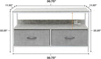 Sorbus TV Stand Dresser with 2 Drawers - Television Riser Chest with Storage - Bedroom, Living Room, Closet, & Dorm Furniture