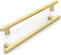 10 Pack 7.5 Inch(192mm) Kitchen Cabinet Handles Brushed Gold Cabinet Pulls Kitchen Cabinet Hardware Drawer Pulls for Cupboard Wardrobe