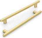 10 Pack 7.5 Inch(192mm) Kitchen Cabinet Handles Brushed Gold Cabinet Pulls Kitchen Cabinet Hardware Drawer Pulls for Cupboard Wardrobe