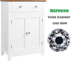 DEELF 26 Packs Kitchen Cabinet Knobs, 30 mm Crystal Cabinet Knobs, Diamond Dresser Handle Drawer Pulls, Dresser Knobs for Cabinets and Drawers, Black Base