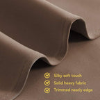 NICETOWN Room Divider Curtain Screen Partitions, Hide Clutter Separate Functions Grommet Top Portable Room Divider Curtain Panel for Sliding Door (Single Panel, 8ft Tall x 10ft Wide, Cappuccino)