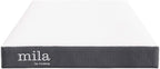 Modway Mila 6” Twin XL Mattress - Firm 6 Inch Twin XL Mattress - 10-Year Warranty White