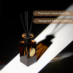 M&SENSE 6.3 oz Large Reed Diffuser Set | Under The Fig Scent Home Oil Diffuser with Sticks | Hotel Collection Non-Toxic Essential Oil |for Bedroom Bathroom Living Room