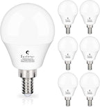 Sailstar Candelabra LED Light Bulbs 60-Watt Equivalent, Daylight White 5000K, E12 Candelabra Base, 6 Watt A15 LED Bulbs for Ceiling Fan, Vanity Mirror Light | 6-Pack