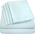 Cal King Size Bed Sheets - 6 Piece 1500 Supreme Collection Fine Brushed Microfiber Deep Pocket California King Sheet Set Bedding - 2 Extra Pillow Cases, Great Value, California King, Aqua