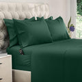 DREAMCARE King Size Sheets Set – 6 pcs Cooling Bed Sheets – up to 15” Deep Pocket King Sheet Set – 2500 Supreme Collection – Extra Soft 100% Brushed Microfiber Hotel Luxury with Side Pocket – E Green