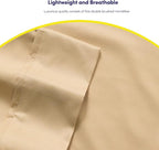 Full Size Bed Sheets - 6 Piece 1500 Supreme Collection Fine Brushed Microfiber Deep Pocket Full Sheet Set Bedding - 2 Extra Pillow Cases, Great Value, Full, Camel