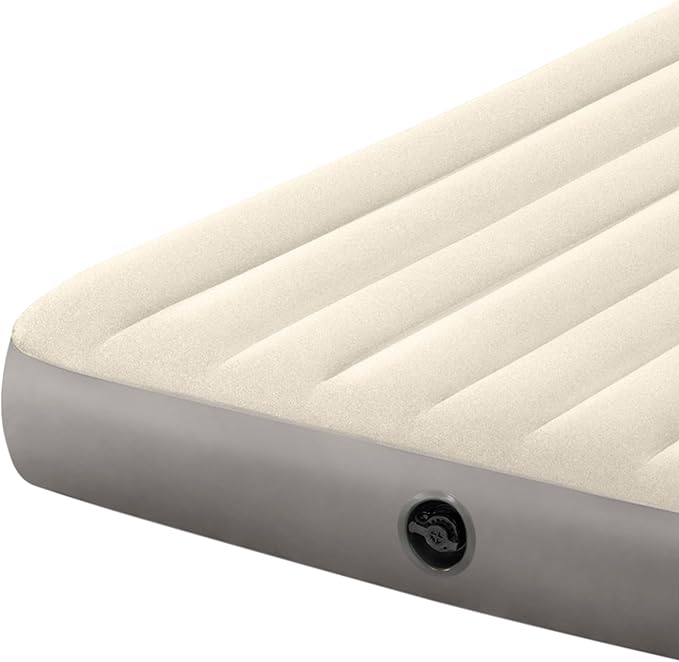 Intex Unisex's Queen Dura-Beam Series Single High Airbed, Taupe/Grey, One Size