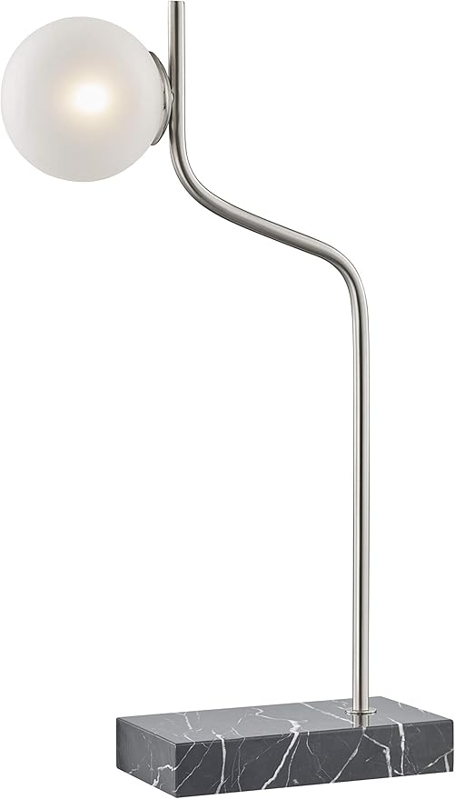 Leif LED Accent Lamp – Modern Luxury Table Lamp with Glass Bulb and Marble Base, Commercial Grade Accent Lighting for Bedroom or Living Room