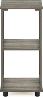 Furinno Romain 2-Tier Tall End Table, French Oak