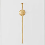 Z Gallerie Aspar Wall Sconce Long Candle Holders in Gold Finish, Retro Chic Wall Decor for Living Room, Dining Room & Bathroom, Vintage Candle Wall Sconce with Timeless Appeal(Candles not Included)