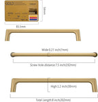 Amerdeco 10 Pack Champagne Bronze Cabinet Pulls 7.5 Inch(192MM) Hole Centers Kitchen Cabinet Handles Hardware Kitchen Handles for Cabinets Cupboard Handles Drawer Pulls ZH0041