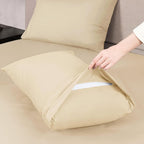Mejoroom California King Size Sheet Set - Soft Microfiber Bed Sheets,Deep Pocket Fitted Sheet, Breathable, Wrinkle & Fade Resistant - 4 Piece (California King, Taupe)