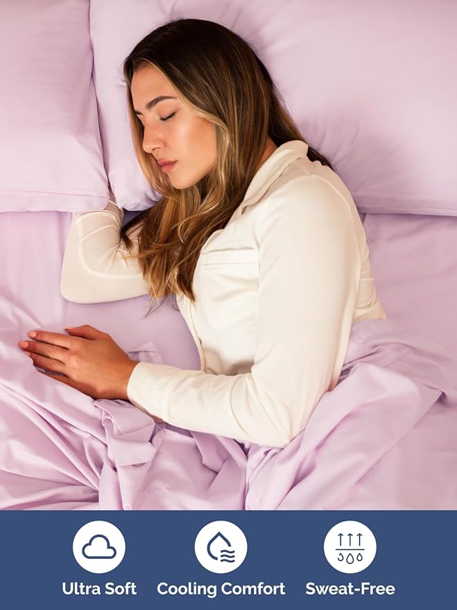 Extra Deep Split King Sheet Set - 7 Piece Breathable & Cooling Sheets - Hotel Luxury Bed Sheets Set - Easy Fit - Soft, Wrinkle Free & Comfy Sheets Set - Light Pink Sheet Set with Extra Deep Pockets