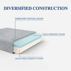 SINWEEK 4" Twin Memory Foam Folding Mattress with Storage Bag - Foldable Trifold Floor Bed Topper, CertiPUR-US Certified Guest Sleeping Pad, Machine Washable Cover