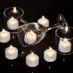 Hanzim Tea Light Candles with Remote Control,Flickering Flameless LED Candle,Long Lasting 400+Hours,Battery Operated with Timer for Home Decoration Seasonal &Festival Celebration WarmWhite (5pcs)