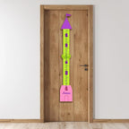 Personalized Growth Chart for Wall, Wooden Height Chart for Kids, Cute Height Measurement for Child/Girls/Boys, Baby and Toddler's Playroom/Kid's Room/Nursery Decor, Castle