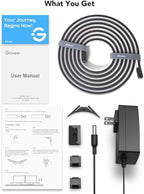 Govee RGBIC Gaming Lights, 10ft Neon Rope Lights Soft Lighting for Gaming Desks, LED Strip Lights Syncing with Razer Chroma, Support Cutting, Smart App Control, Music Sync, Adapter (Only 2.4G Wi-Fi)