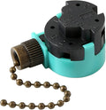 Ceiling Fan Switch ZE-268S6 3 Speed 4 Wire Bronze Zing Ear For Ceiling Light Fans Lamps and Wall Lights Pull Chain Switch Replacement On-Off with Pull Chain,1 Pack