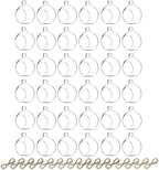 Sziqiqi Hanging Glass Globes Orbs Tea Light Candle Holders fillable with Trinkets for Wedding Ornaments, Wedding Birthday Christmas Party Centerpiece Accessory 2.36inch 30pcs +6 Extra