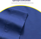 Full Size Bed Sheets - 6 Piece 1500 Supreme Collection Fine Brushed Microfiber Deep Pocket Full Sheet Set Bedding - 2 Extra Pillow Cases, Great Value, Full, Royal Blue