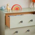 Ravinte 1 Pack Cabinet Knobs Pearl Grey Kitchen Cabinet Knobs Round Dresser Drawer Pulls Closet Door Pulls 1-1/5 Inch