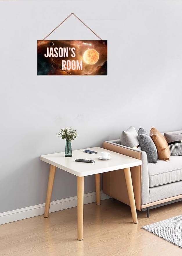 Personalized Sign Outer Space Room Décor For Boys Room Decor, Universe Theme Little Man Cave Decor for Kids Room, The Sun Nursery Decor for Nursery Toddler Baby Room