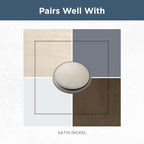 Franklin Brass - Francisco Satin Nickel Cabinet Handles 4 Inch (4") Hole Center Pulls | Easy Install, Durable Hardware for Kitchen Cabinet Door, Drawers, Dresser Pull, Furniture (10 Pack)