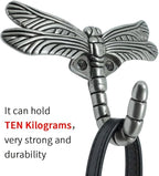 Dragonfly Hooks Wall Mounted Cloak Rack, Animal Heavy Duty Vintage Decorative Hooks, Indoor Outdoor Universal Cloak Rack Hooks for Coat Towel Robe Clothes Hats Bags Keys, Pack of 4