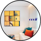 Round Mirror 28 inch, Black Round Mirror, Large Circle Mirrors Metal Frame, Black Circle Mirrors for Wall, Bathroom, Living Room, Dining Room, Entryway.