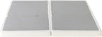 ZINUS 4 Inch Box Spring with Cover, No Assembly Mattress Foundation, Sturdy Metal Structure, Split Cal King, White