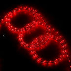 Red LED Rope Light, 20Ft LED Strip Lights Outdoor Waterproof Decorative Lighting for Indoor/Outdoor Decorations, Deck, Patio, Party and Bedroom Decorations
