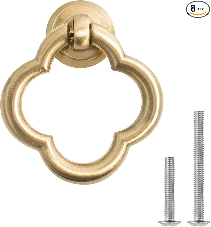 Cupboard Knobs Cabinet Knobs Drawer knobs, Zinc Alloy Gold Knobs for Dresser, Cupboard Knobs for Kitchen, Bathroom (Style C-6)