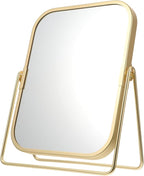 Mipcase Makeup Mirror, 360 Degree Swivel Vanity Mirror Portable Table Make Up Mirror for Bedroom Bathroom
