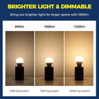 Lightinginside Smart Light Bulbs 100W Equiv., 1350LM 11W Smart Bulb Works with Alexa/Google Home/Smart Life, A19 E26 RGBCW Color Changing, No Hub Required, 2.4G WiFi Bluetooth Bulb, ETL Listed, 1PC
