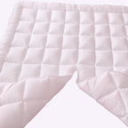 Royal Hotel Bedding Mattress Topper, Top-Split California King, 2 Inches Hypoallergenic Overfilled Down Alternative Anchor Bands Mattress Topper