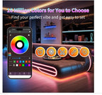 Led Lights for Bedroom 200FT (2 Rolls of 100ft), Color Changing RGB Led Strip Lights with 60 Keys Remote and App Control, Music Sync Led Lights for Room Kitchen Party Home Decor