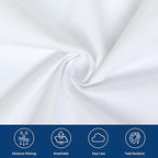 Moonsea Queen Sheet Sets Air Mattress Sheets - 3 Pieces Extra Deep Pocket Queen Sheets Sets 16 to 24 inch - Sheets with Pockets on Side - Easily Fits Extra Deep Pillow Top Air Mattress (White)