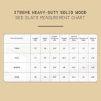 Hercules Xtreme Heavy-Duty Solid Pine Wood Platform Bed Support Slats, King Size - Mattress Support, No Box Spring or Bunkie Board Needed, Easy Assembly