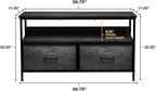 Sorbus TV Stand Dresser with 2 Drawers - Television Riser Chest with Storage - Bedroom, Living Room, Closet, & Dorm Furniture