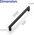 Ravinte 10 Pack 8 Inch Kitchen Square Cabinet Handles Matte Black Cabinet Pulls Black Drawer Pulls Kitchen Cabinet Hardware Kitchen Handles