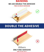 5pack 6 inch self Adhesive Cabinet pulls Adhesive Cabinet Handles Stick on Handles Gold Finger pulls for cabinets Drawer Edge pulls Finger pulls Concealed Drawer Seam Flat
