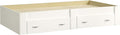 Sauder Beginnings Twin Platform Bed with Storage Drawers, Soft White