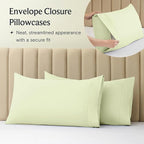 LuxClub 3 PC Sheet Set Bed Sheets Deep Pockets 16" Eco Friendly Wrinkle Free Cooling Machine Washable Hotel Bedding Silky Soft - Sage Green Twin XL